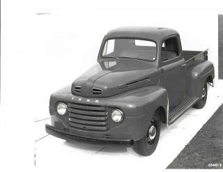 Vintage Black & White 8 X 10 Photo Of A Ford Pickup Truck