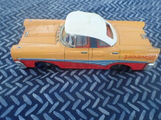 Vintage Ford Fairlane 500 Tin Friction Car/made In Japan