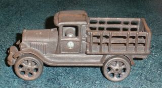 Vintage Cast Iron Pickup Truck Toy Iron Art Jm138 - Collectible Christmas Gift