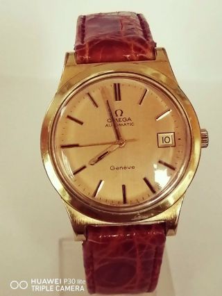 Vintage Omega Geneve Automatic Cal.  1012 Gold - Plated Men 