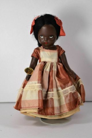 Vintage Nancy Ann Storybook Topsy Bisque Black Doll 26