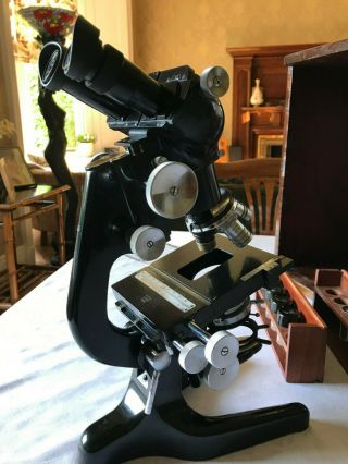 Vintage Watson Bactil High - Power Mono/binocular Microscope,  Cased - Circa 1955
