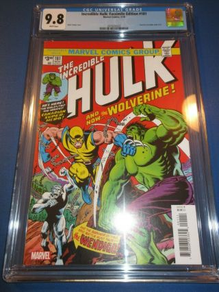 Incredible Hulk 181 Facsimile Reprint 1st Wolverine Cgc 9.  8 Nm/m Gorgeous Gem