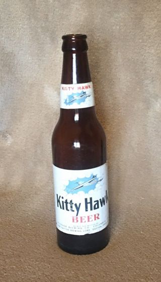 Vintage Kitty Hawk Beer Bottle Dayton Columbus Ohio