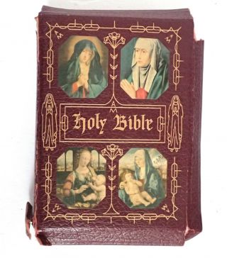 Leather 1953 The Marian Year Holy Bible,  Family Rosary Edition