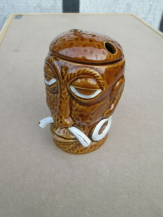 Vintage Mr Bali Hai Headhunter Head Tiki Mug San Diego CA Ceramic 2