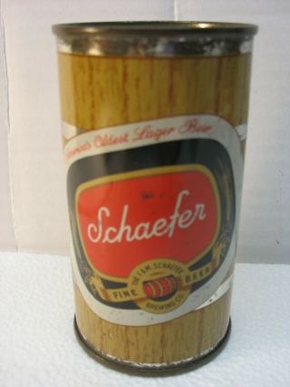 Beer Can - Vintage Schaefer Fine Beer - Flat Top - Very Good