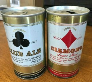 Formosa Club Ale and Diamond Lager tabs,  logos on the bottom,  Canada,  Canadian 2