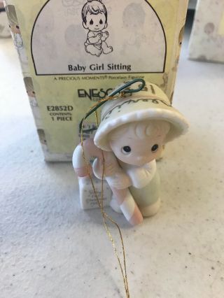 Baby " S First Christmas 1986 Precious Moments Ornament 102504 - Pre - Owned