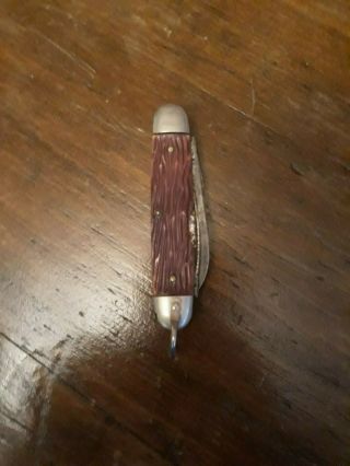 Vintage late 50 ' s early 60 ' s Imperial Boy Scout pocket knife with grips 2