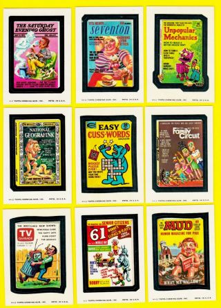1974 Wacky Packages Series 11 Full Set,  Puzzle - Higher Grade
