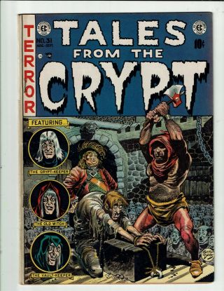Tales From The Crypt 31 Ec 1952 Pre - Code Jack Davis Al Williamson Low Low Grade