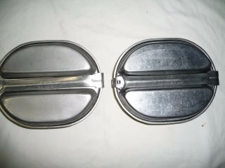 Two U.  S.  Military Mess Kits With Silverware (smp 187891982 And Dla 400 - 82 - C101)