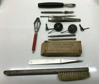 Vintage Watchmakers Tools,  Roller Removers,  Case Opener,  Hand Tools,  More