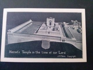 Jerusalem Holy Land Israel Palestine Temple Herod Model Tenz Schick 1880 Rare