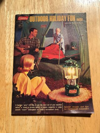 Vintage Coleman 1966 Outdoor Holiday Fun Guide To Camping Tents Lanterns Coolers