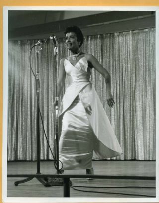 Vintage Photo Of Gorgeous,  Lena Horne Performing In Las Vegas In The Mid 