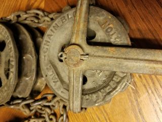 YALE 1/2 Ton Chain Block Chain Hoist Block and Tackle Pulley 3
