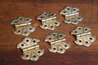 Set Of 6 Vintage Hinges For Gerstner Tool Chest And Other Antique Tool Boxes Old