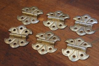Set of 6 Vintage Hinges for Gerstner Tool Chest and other Antique Tool Boxes old 2