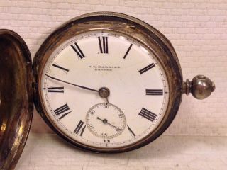 Antique English Key Wind Pocket Watch With Key G L Darling London