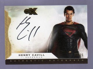 2019 Cryptozoic Czx Heroes & Villains.  Superman Henry Cavill Auto 9/25