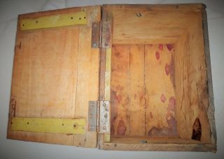 vtg MOORE & BRADY Deep Sea Brand Cove Oysters Baltimore MD Wood Box Frankfort In 3