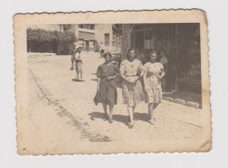 Greece Xanthi - Ξάνθη Bulgarian Occ Ww2 - 1943 Vintage Orig Photo (49245)