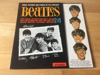 Songs,  Pictures And Stories Of The Fablous Beatlles.  Vee Jay Stereo.  Rare Sticker