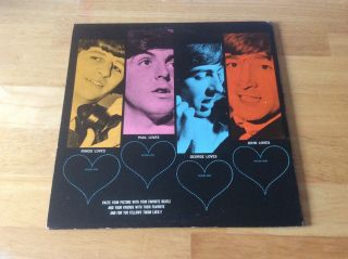Songs,  Pictures and Stories of the Fablous Beatlles.  Vee jay Stereo.  Rare sticker 2