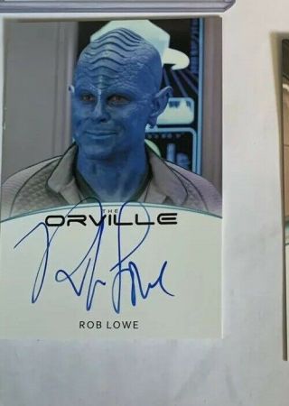 2019 Rittenhouse The Orville Autograph Rob Lowe As Darulio Auto On Card