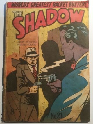 Rare Jimmy Gray Alias The Shadow Comic 21 Frew 1952 Peter Chapman Phantom Era