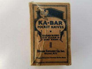 Vintage Antique Ka - Bar Knife Box Empty 930s Era