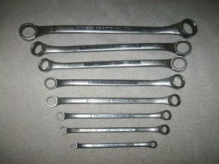 Vintage Craftsman =v= Series Offset Double Box - End 8pc Wrench Set - 1/4 " To 1 "