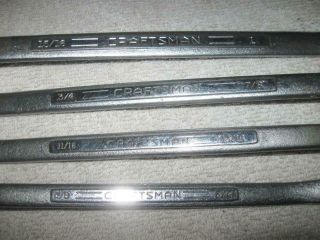 Vintage Craftsman =V= Series Offset Double Box - End 8pc Wrench Set - 1/4 