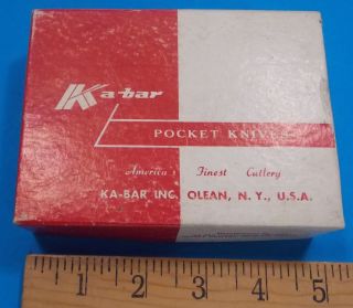 Vintage Kabar Pocket Knives Red White Knife Box 6215 - 1/2 Rhett Stidham Estate