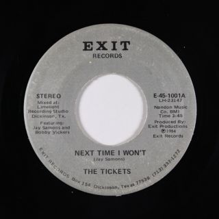 Modern Soul/funk 45 - Tickets - Next Time I Won 