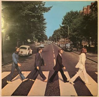 The Beatles Abbey Road Lp Apple Uk 1969 Misaligned Logo Pro Cleaned