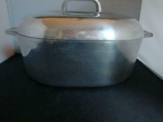 Vintage Wagner Magnalite 8 Quarts/7.  5 Liters Large Roaster Pan With Lid
