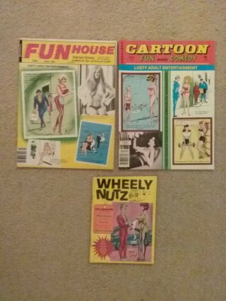 Bill Ward Fabulous 3pak - Cartoon Fun & Comedy,  Fun House,  Wheely Nutz Signed Ward