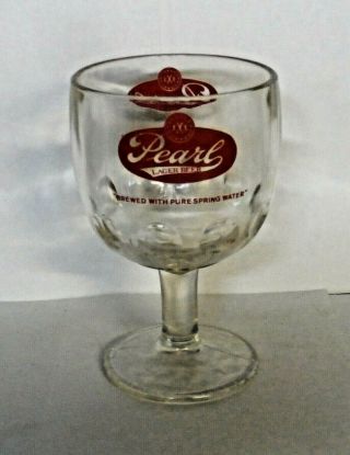 Pearl Lager Beer Heavy Goblet Glass - Mug - San Antonio,  Texas