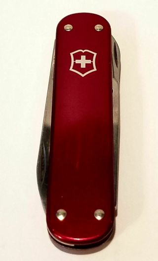 Victorinox Alox Money Clip Swiss Army Knife 74mm,  Red