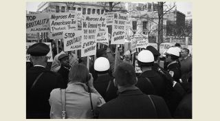 1965 Black Civil Rights Protestors White House Photo Selma Alabama March