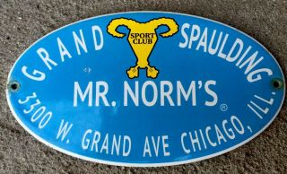 Vintage Dodge Mopar Mr.  Norm’s Mucle Car Porcelain Sign Hot Rod