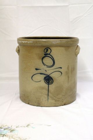 Antique Primitive Red Wing Pottery 3 Gallon Bee Sting Target Stoneware Crock