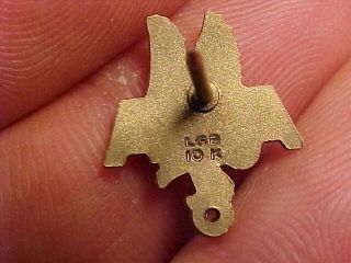VINTAGE AMERICAN AIRLINES 10 YEAR SERVICE PIN LGB 10k GOLD W/ DIAMOND 2