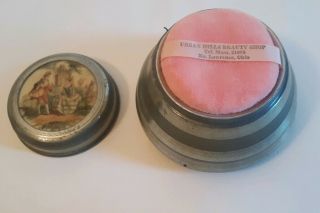 Vintage Musical Powder Box Courting Couple 3