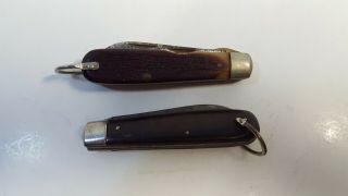 Vintage Sears Craftsman 9560 Pocket Knife AND Imperial Electricians Pocket Knife 2