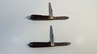 Vintage Sears Craftsman 9560 Pocket Knife AND Imperial Electricians Pocket Knife 3