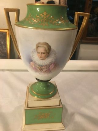 Antique Old Paris Porcelain Hand Painted Vase